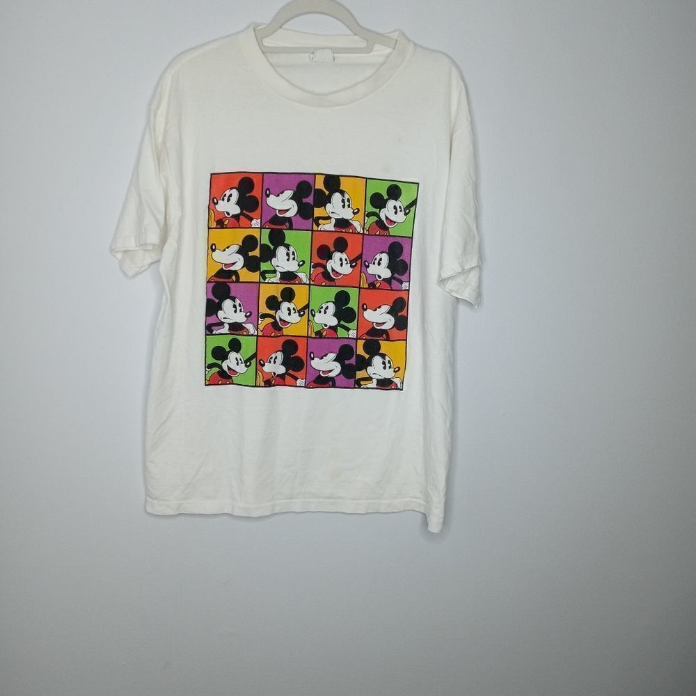 Vintage single stitch Disney Mickey Mouse graphic tee size L/XL - Picture 6 of 9